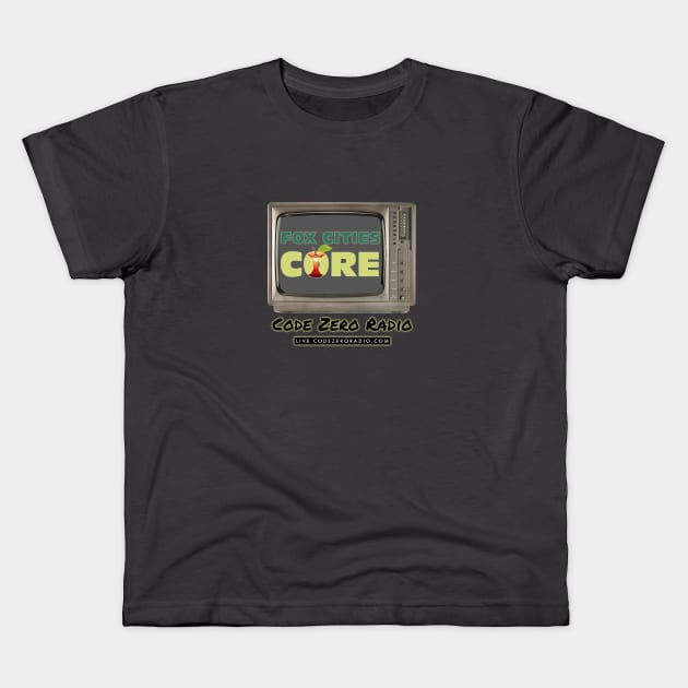 Fox Cities Core TV Shirt Kids T-Shirt by Code Zero Radio